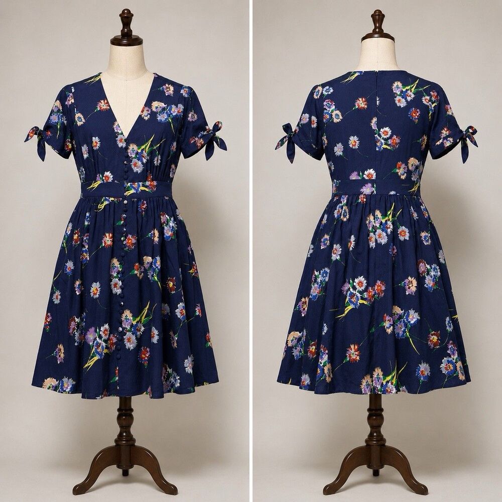 Madewell Dress Women 00 Silk Cottagecore Feminine Fit Flare Prairie Boho Wedding